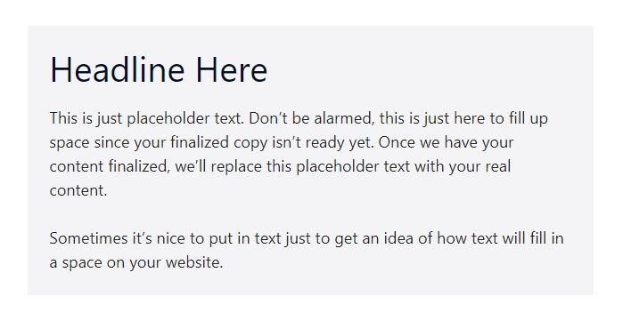 even-spacing-card A screenshot of the same card shown previously, but with even padding around all sides.